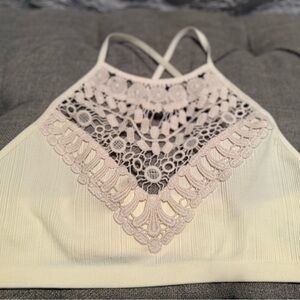 Cream Crochet bralette